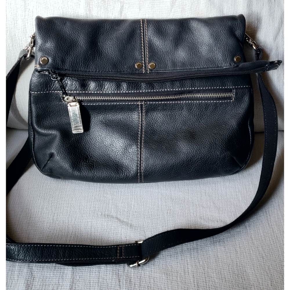 Tignanello leather flap top crossbody bag